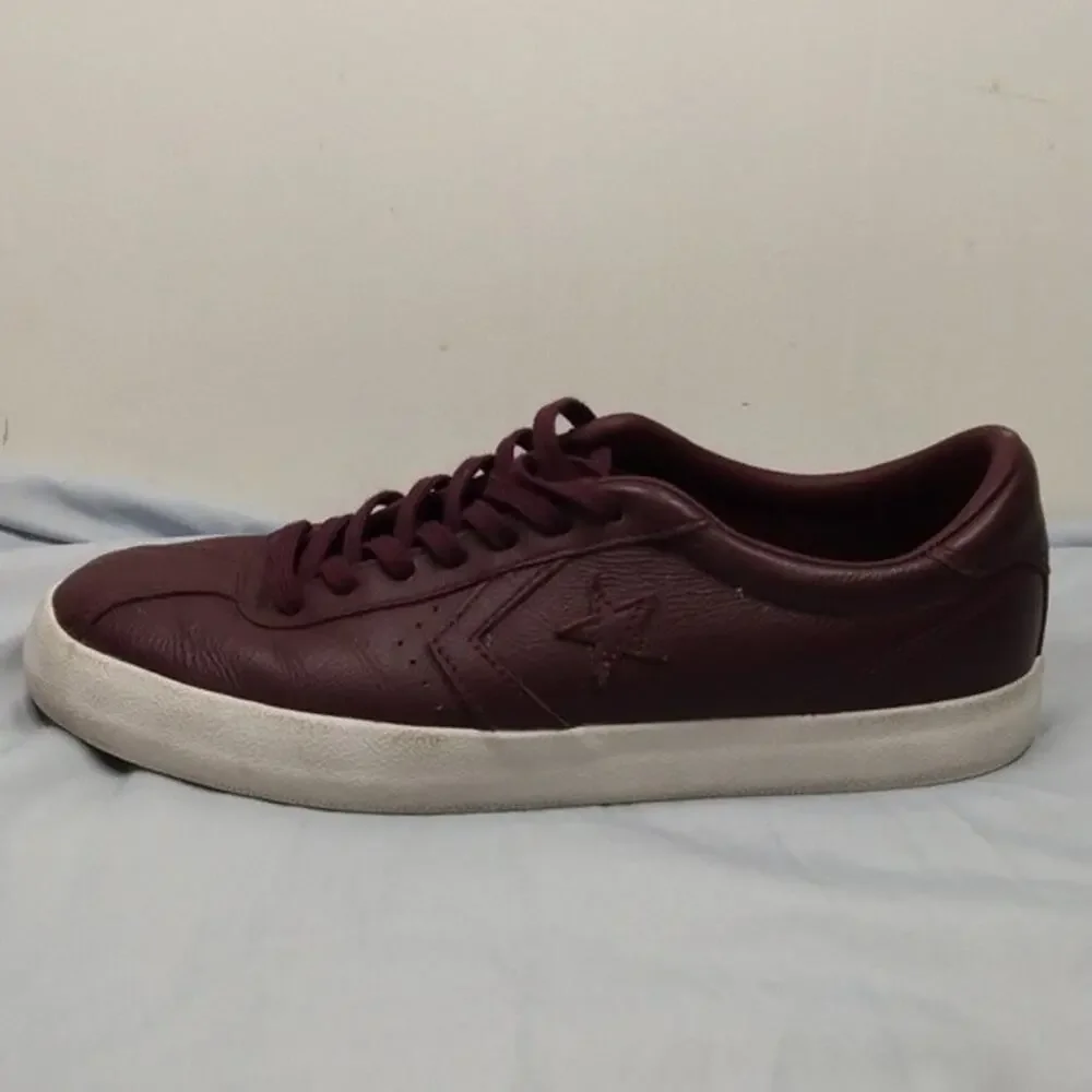 Converse Breakpoint Dark Sangria Leather Sneakers Size Mens 7.5 Womens 9